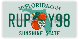 RUPY98 license plate in Florida