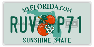 RUVP71  license plate in FL