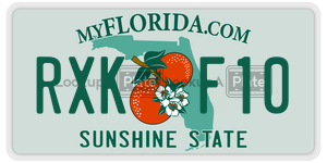 RXKF10  license plate in FL