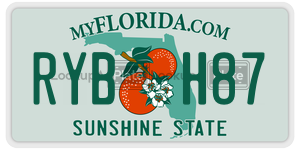 RYBH87  license plate in FL