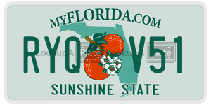 RYQV51  license plate in FL