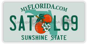 SATL69 license plate in Florida