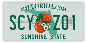 SCYZ01 license plate in Florida
