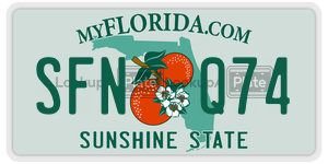 SFNQ74  license plate in FL