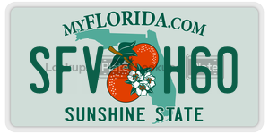 SFVH60  license plate in FL