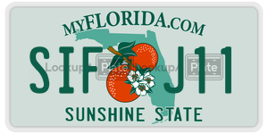 SIFJ11  license plate in FL