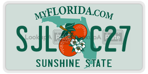 SJLC27  license plate in FL