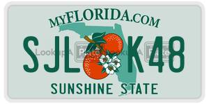 SJLK48  license plate in FL