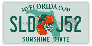 SLDJ52  license plate in FL