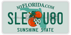 SLEU80  license plate in FL