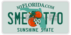 SMET70  license plate in FL