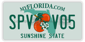 SPVV05  license plate in FL