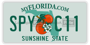 SPYC11  license plate in FL