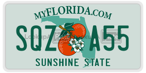 SQZA55  license plate in FL