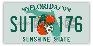 SUT176  license plate in FL