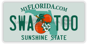SWAT00 license plate in Florida