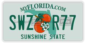 SWZR77  license plate in FL