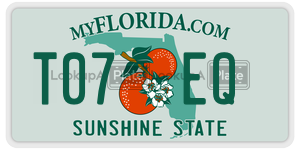 T07EQ license plate in Florida