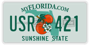 USR421  license plate in FL
