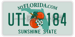 UTL184  license plate in FL