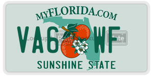 VA6WF license plate in Florida