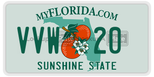 VVW20  license plate in FL