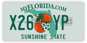 X26YP  license plate in FL