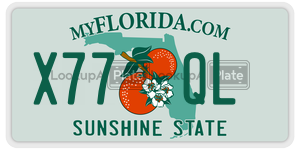 X77QL  license plate in FL