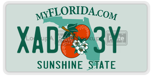 XAD3Y  license plate in FL