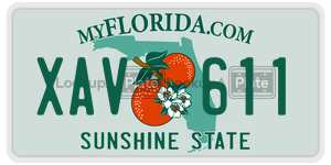 XAV611  license plate in FL
