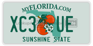 XC3UE  license plate in FL
