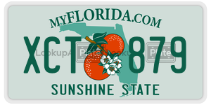 XCT879  license plate in FL