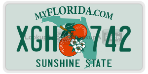 XGH742  license plate in FL