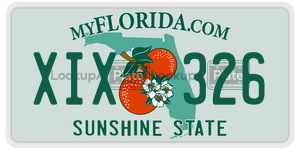 XIX326  license plate in FL