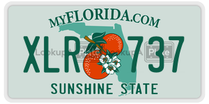 XLR737  license plate in FL