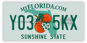 Y035KX  license plate in FL