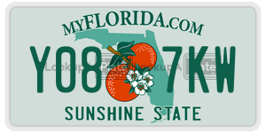 Y087KW  license plate in FL