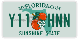 Y11HNN license plate in Florida