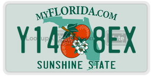 Y148EX  license plate in FL