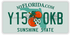 Y150KB license plate in Florida