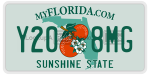 Y208MG  license plate in FL