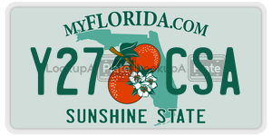 Y27CSA  license plate in FL