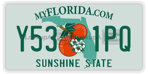 Y531PQ license plate in Florida