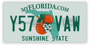 Y57VAW  license plate in FL