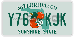 Y76KJK license plate in Florida
