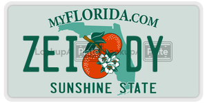 ZEIDY  license plate in FL
