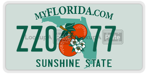ZZ077  license plate in FL