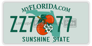 ZZ777  license plate in FL