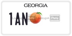 1AN  license plate in GA