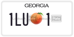 1LU1 license plate in Georgia